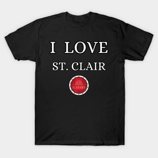 I LOVE ST. CLEAR | Alabam county United state of america T-Shirt